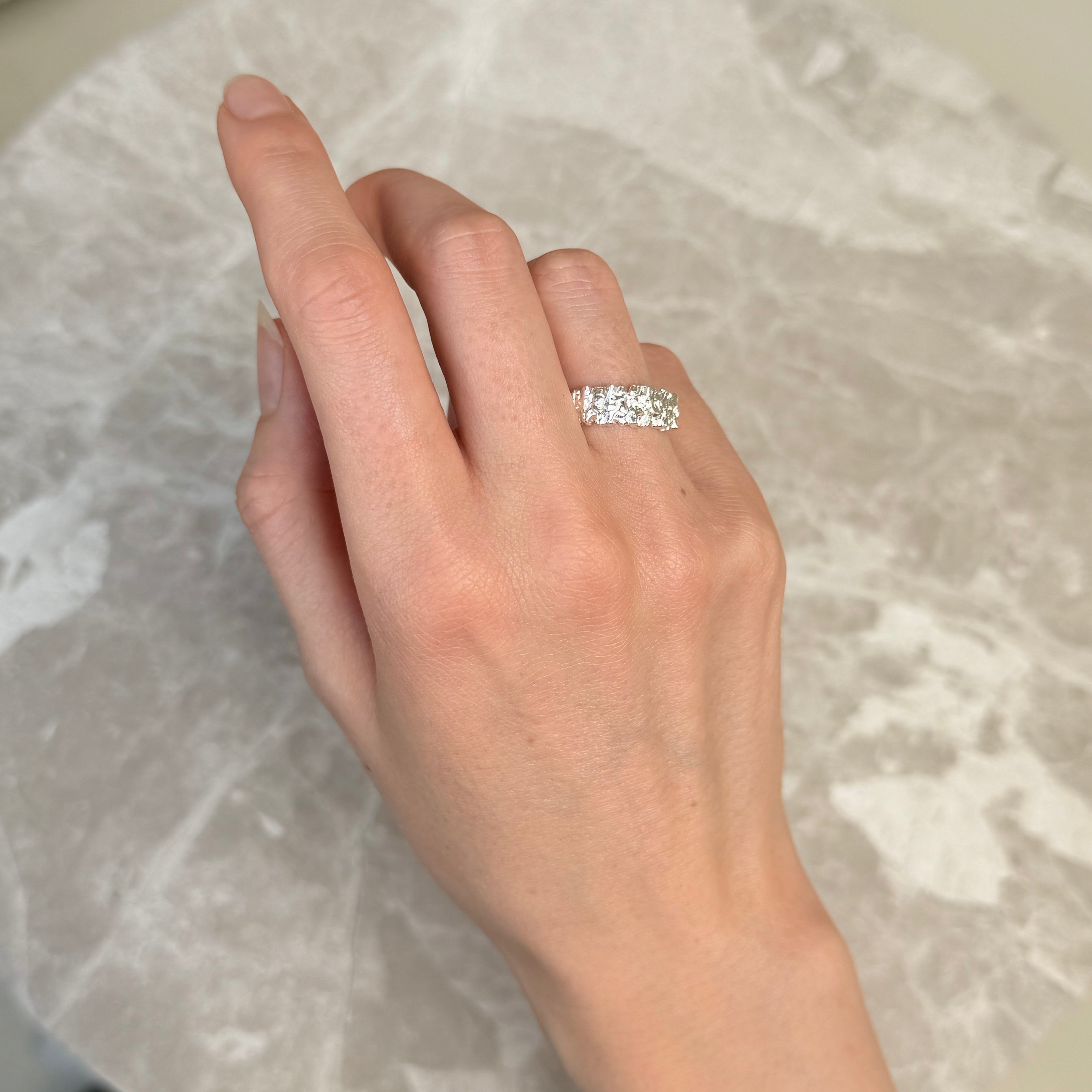 Multi Dot och Hamrad Silver Set