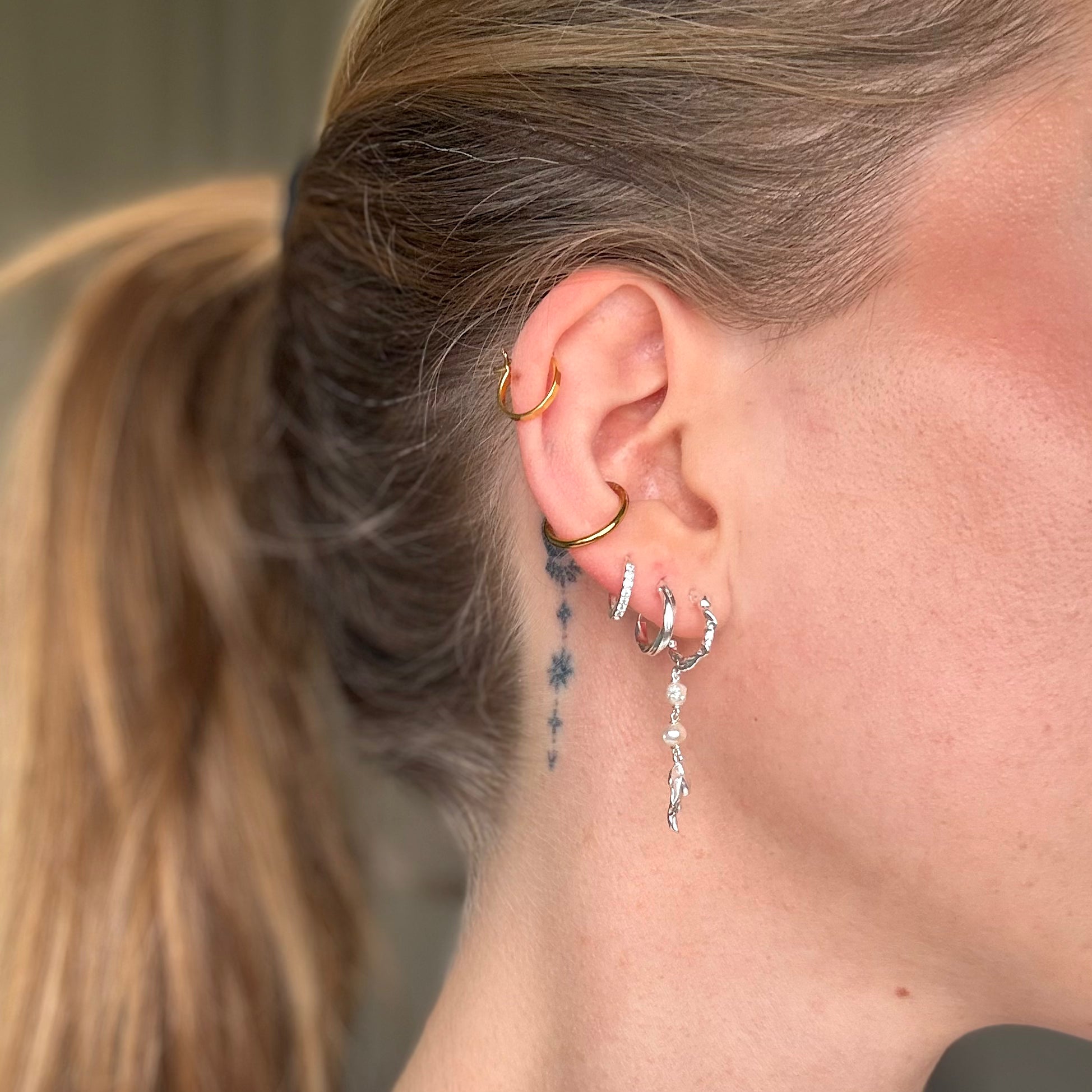 Platt ormhängande set