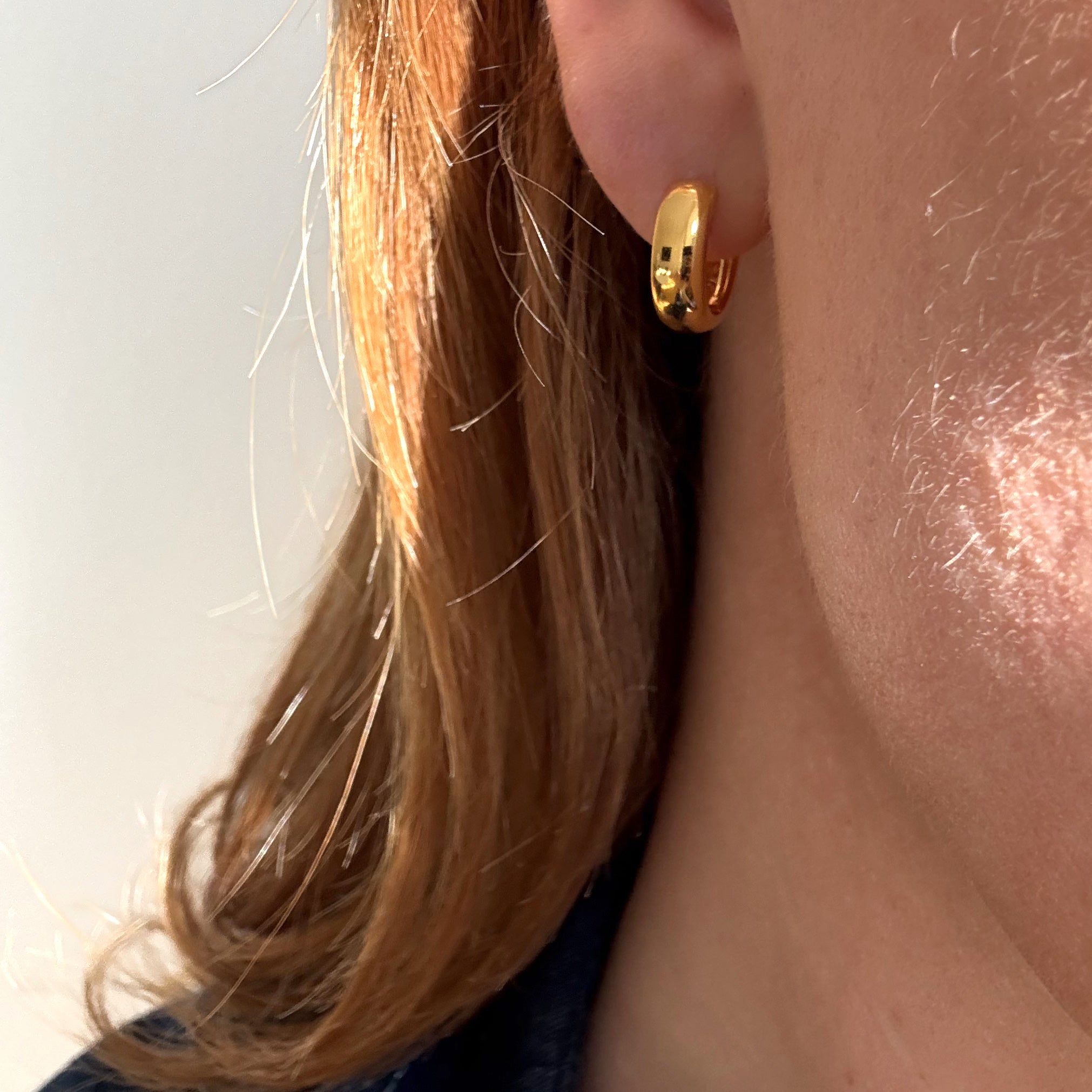 Chunky Hoops 18 mm Förgyllda