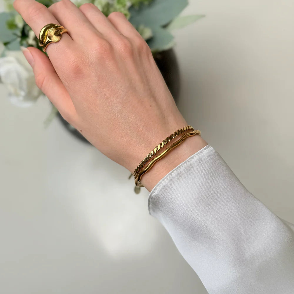 Armbandsset med hårda hängen: 3 armband