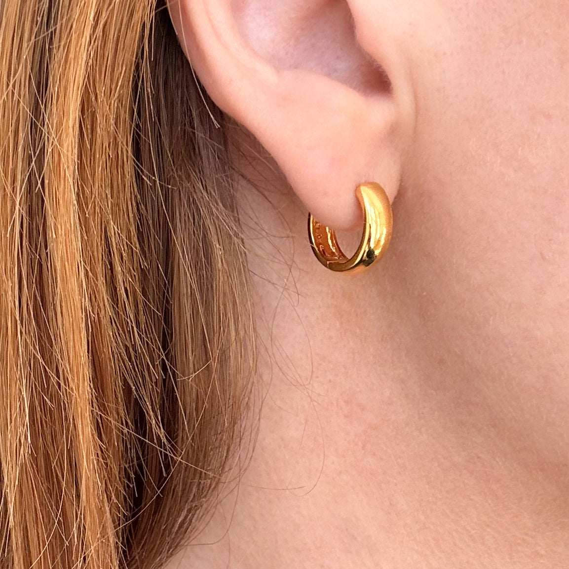 Chunky Hoops 18 mm Förgyllda