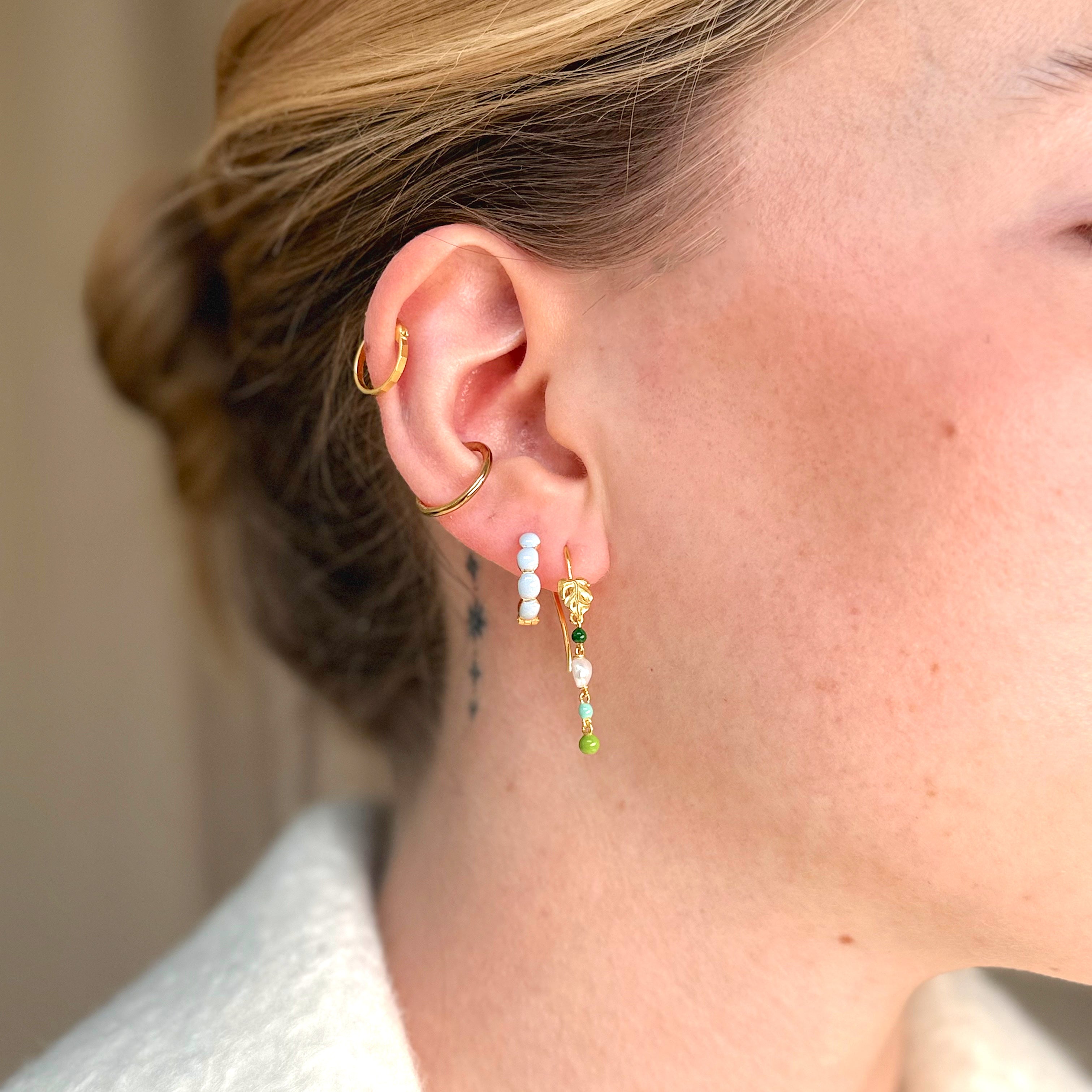 Boble Hoop 18K Guldbelagt