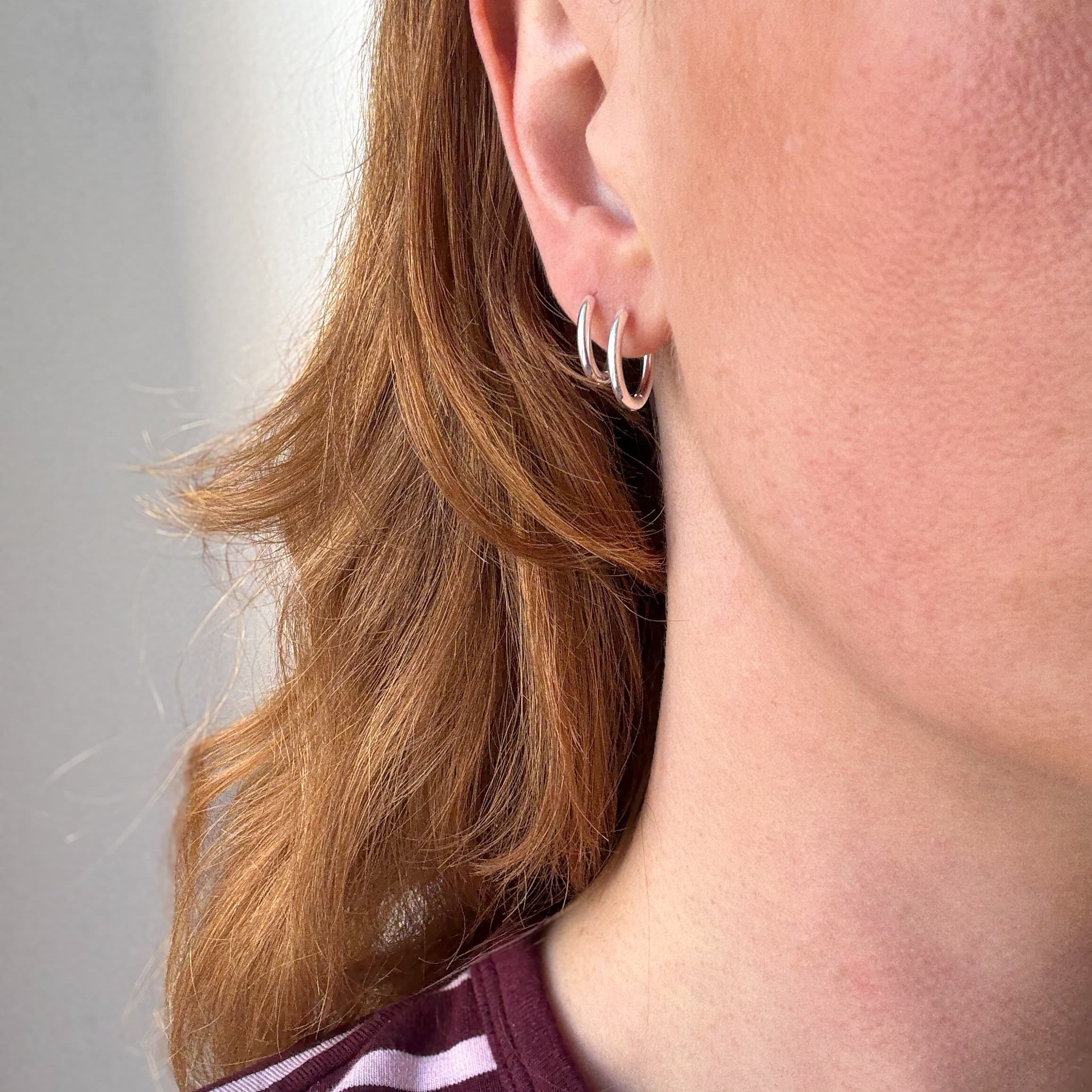 Klassisk Hoop 14 mm Försilvrad