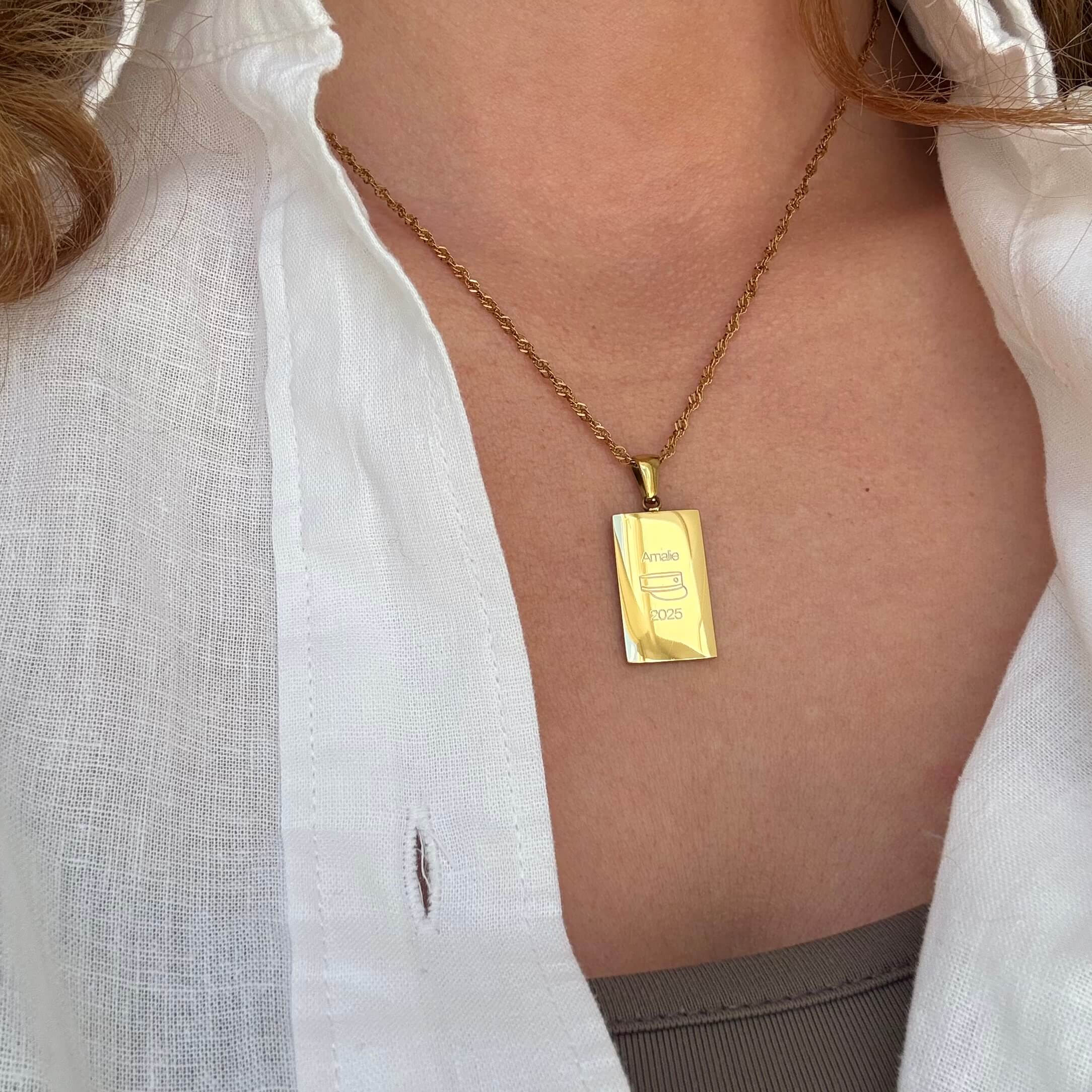 Personligt halsband med namn