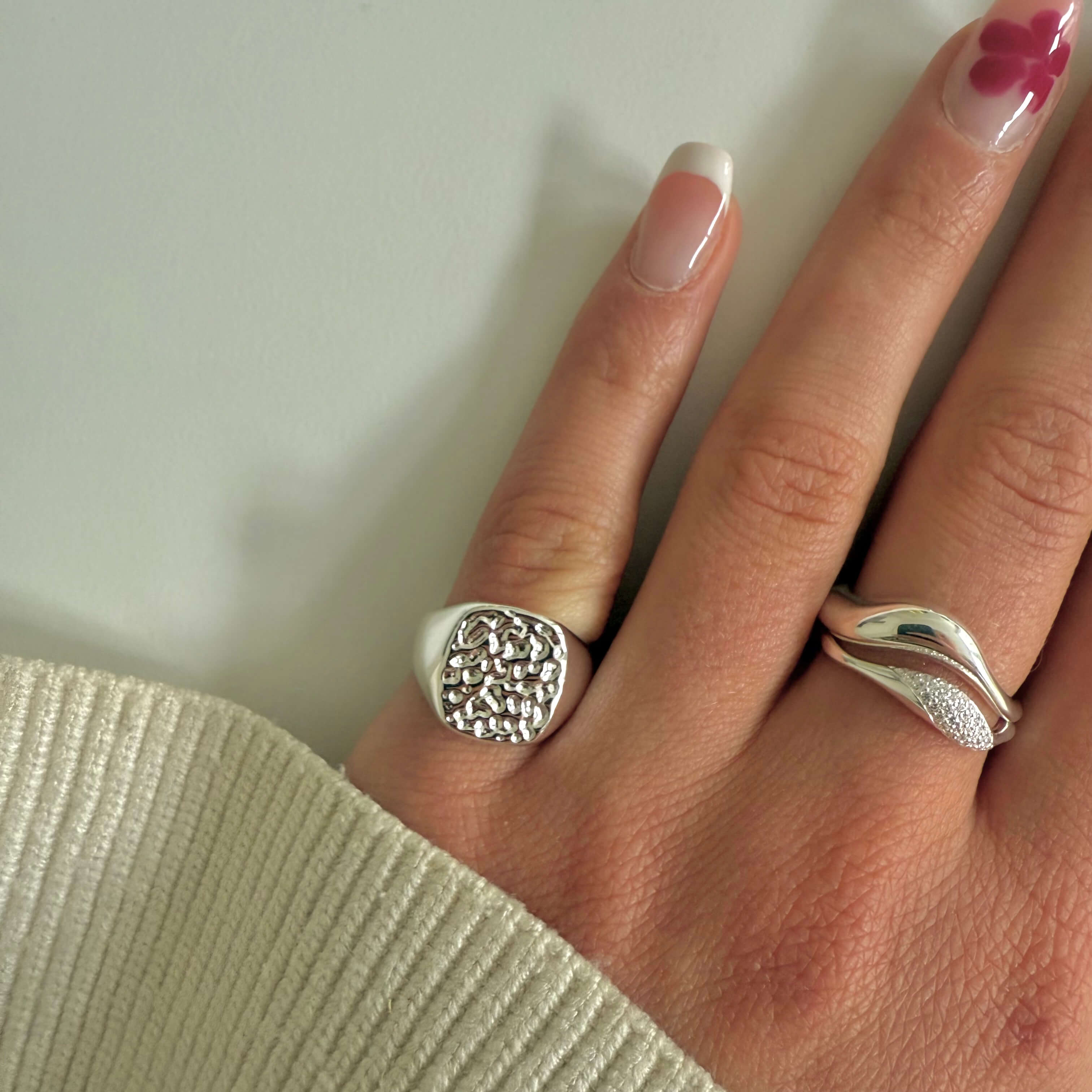 Chunky ring med stor overflade