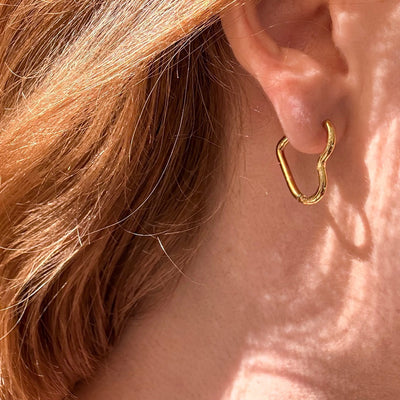 Hjerteformet øreringe