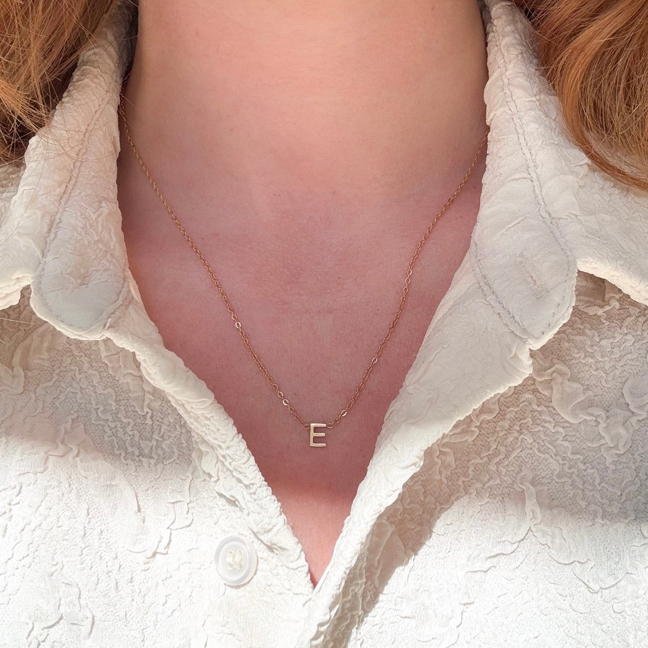 Bokstav Halsband Förgyllt
