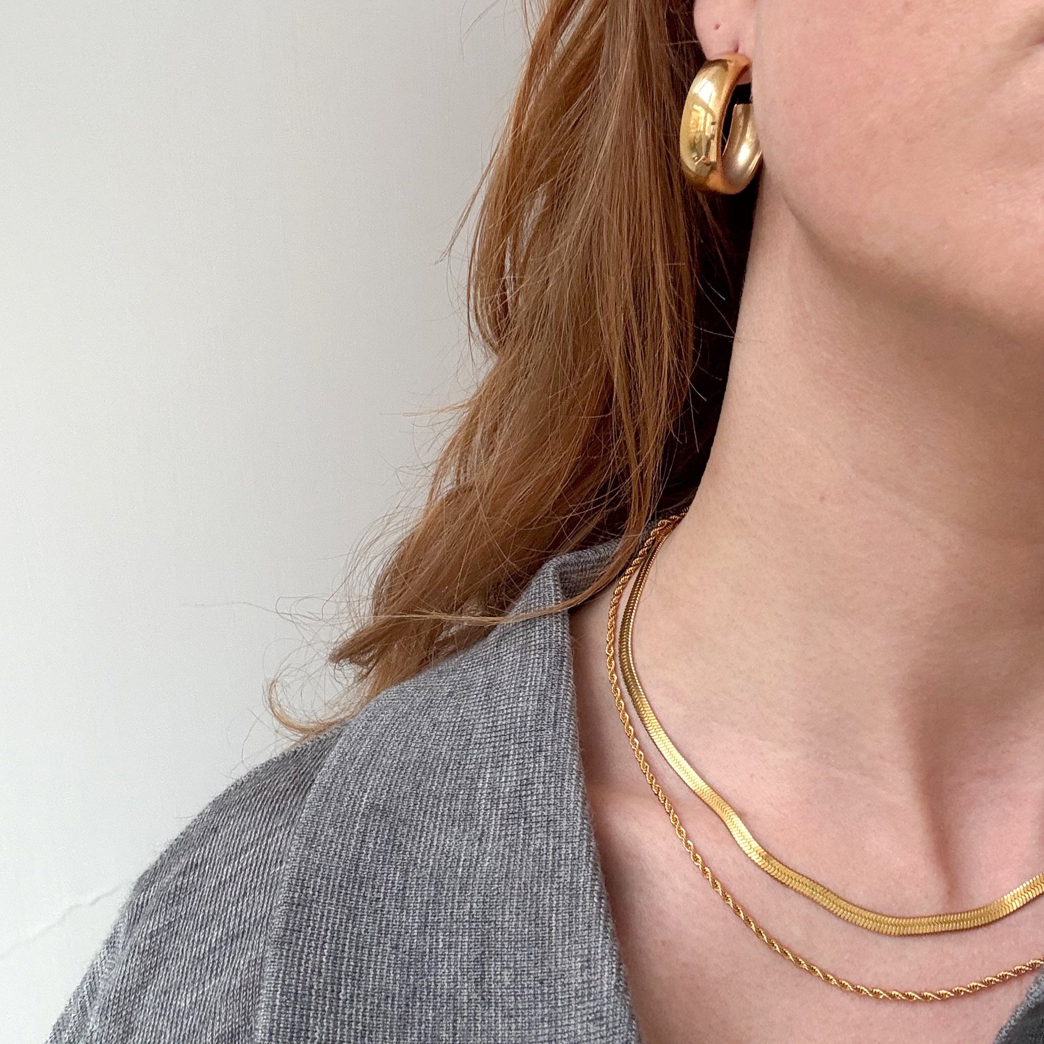 Klassiska Chunky Hoops Förgyllda