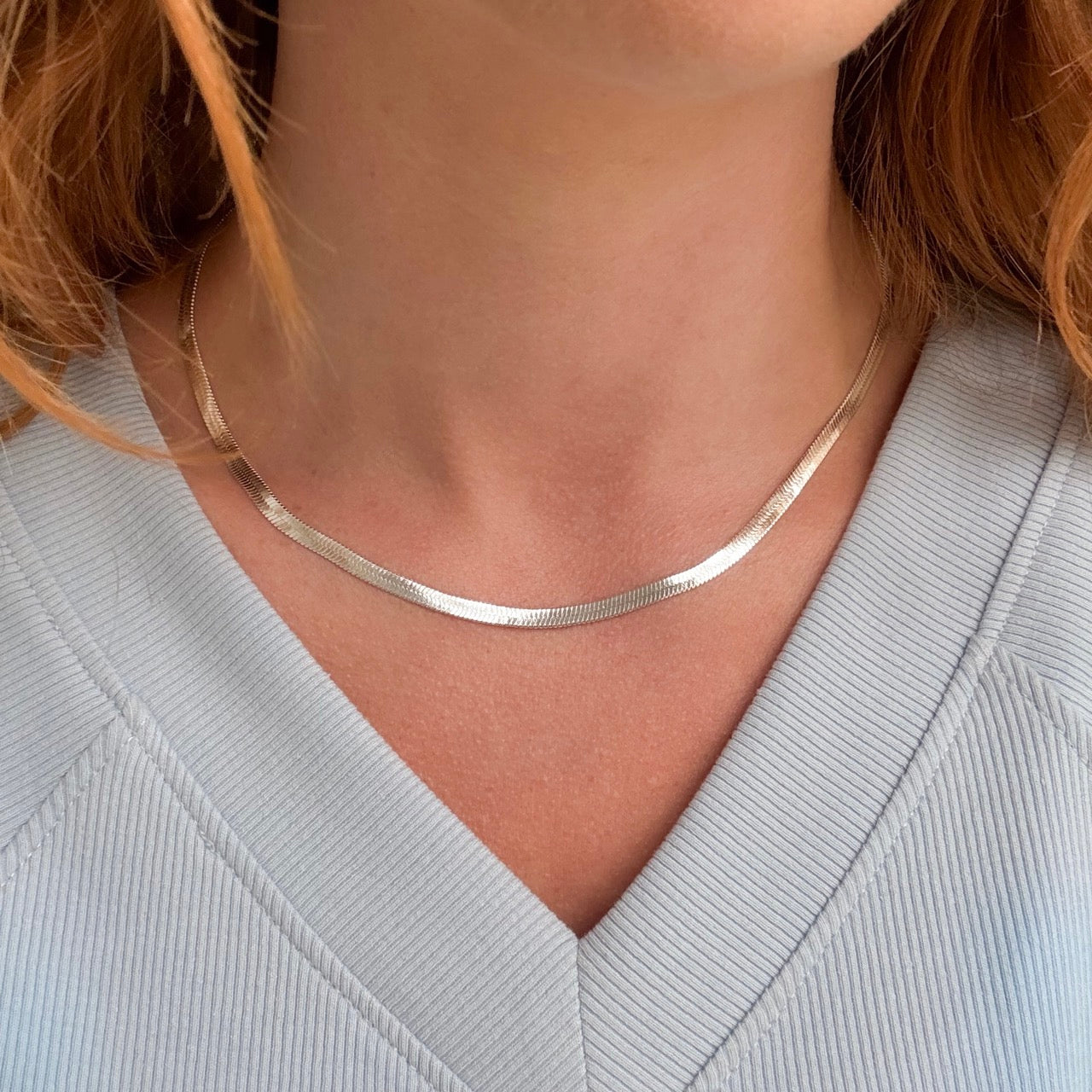 Minimalistisk halsskæde