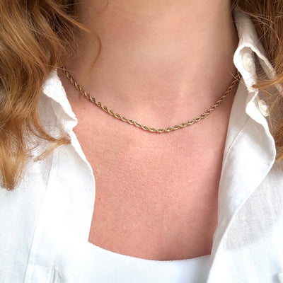 Twisted chunky halskæde