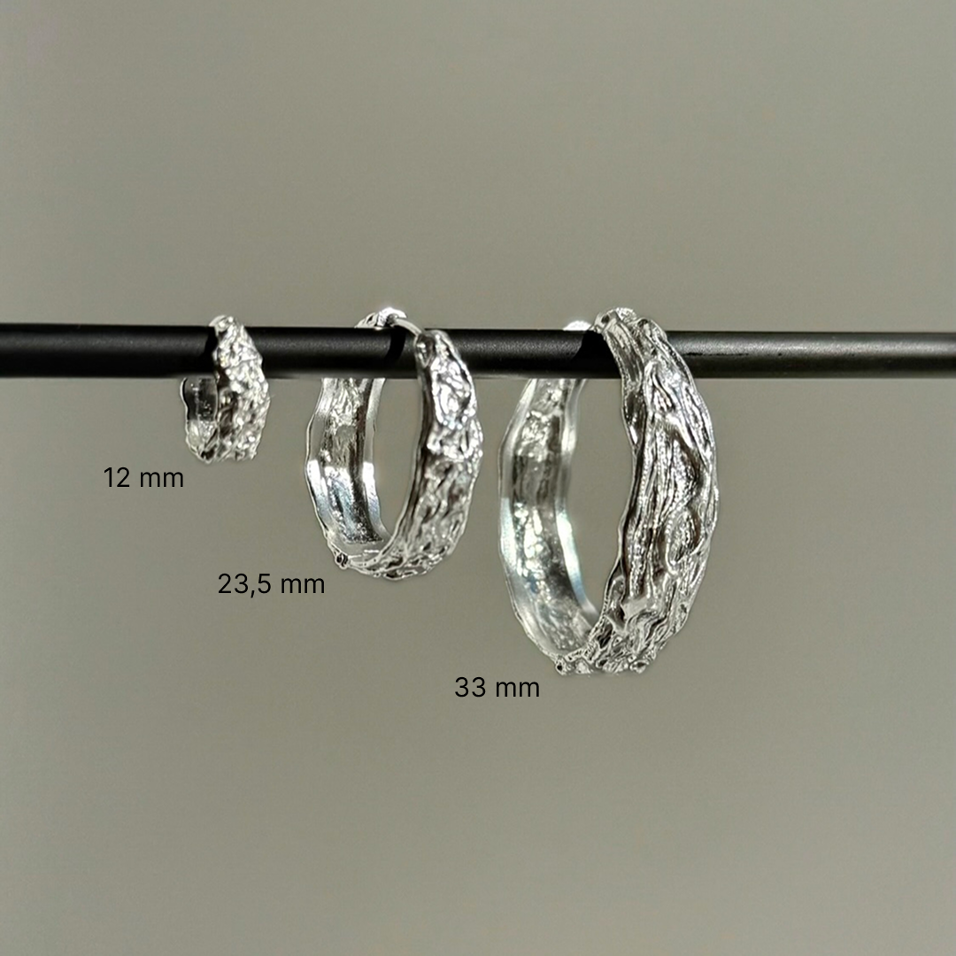 Smält ring 33 mm Silver