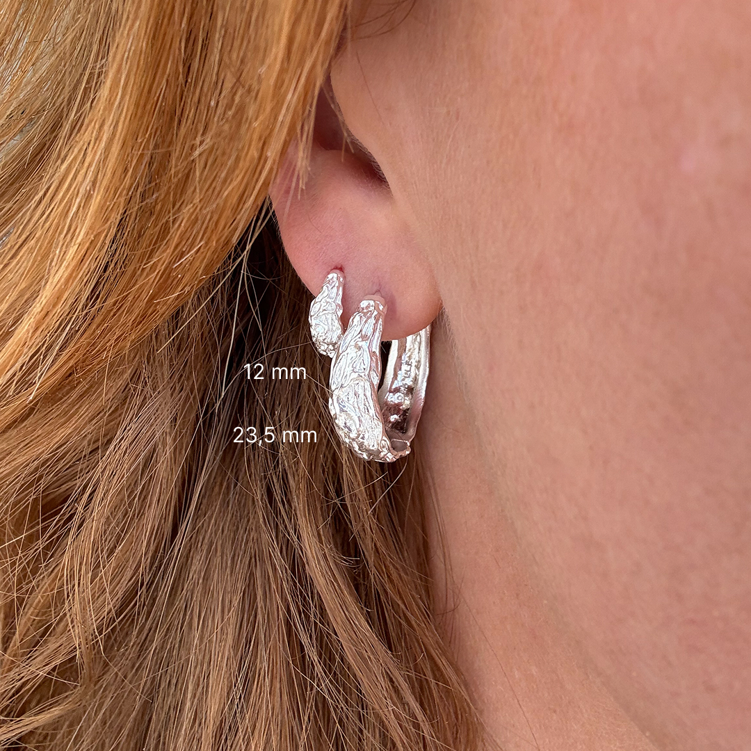 Smält ring 12 mm Silver