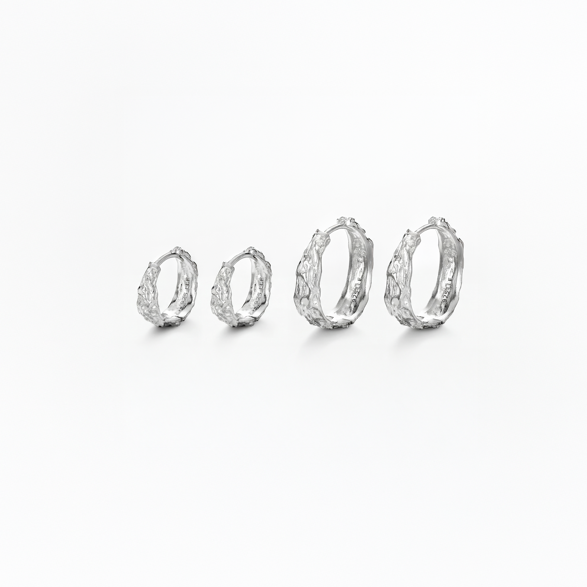 Smält silver dubbelset 23,5-33mm