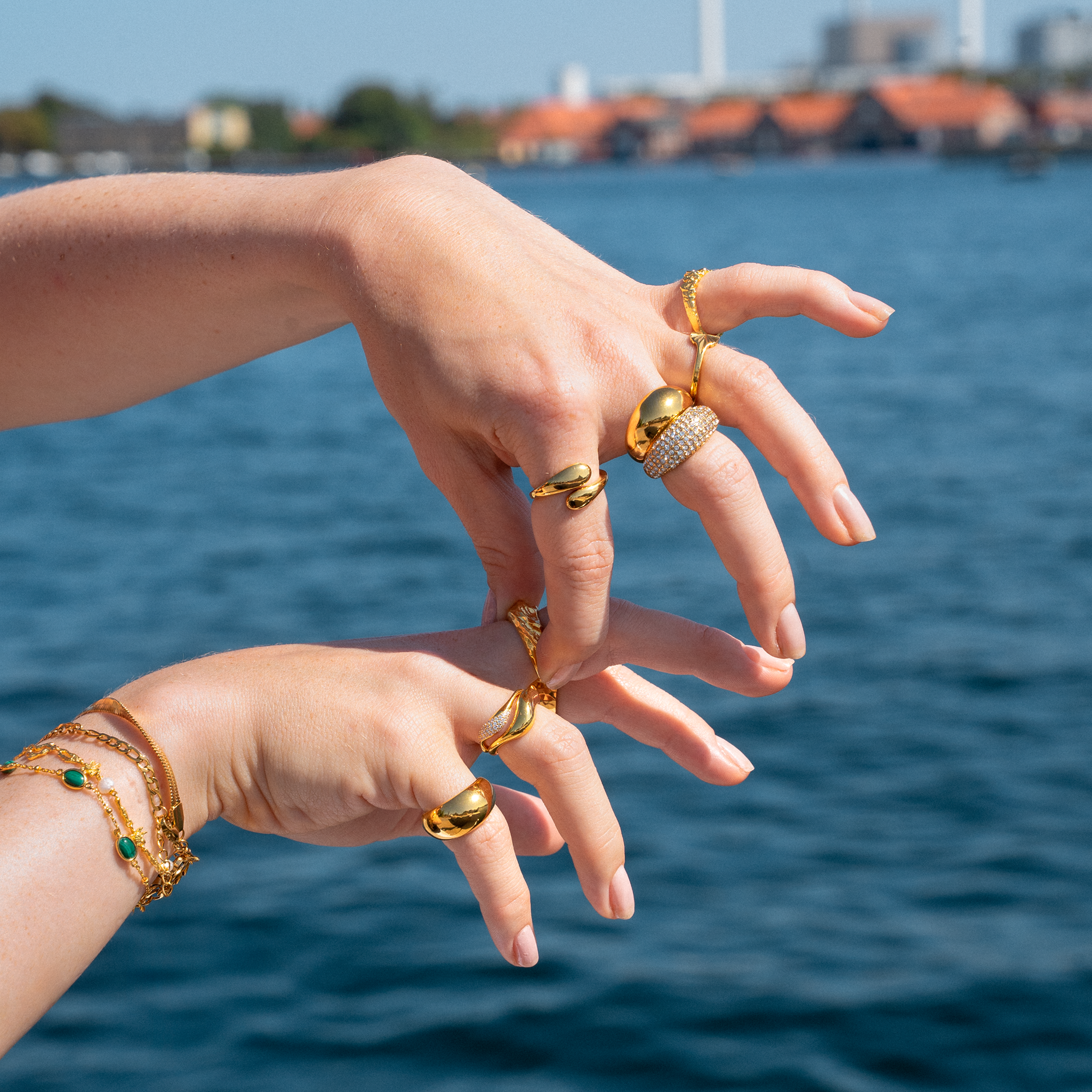 Klassisk Chunky Ring Förgylld