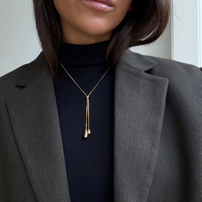 Slider Chain Halskæde Guldbelagt