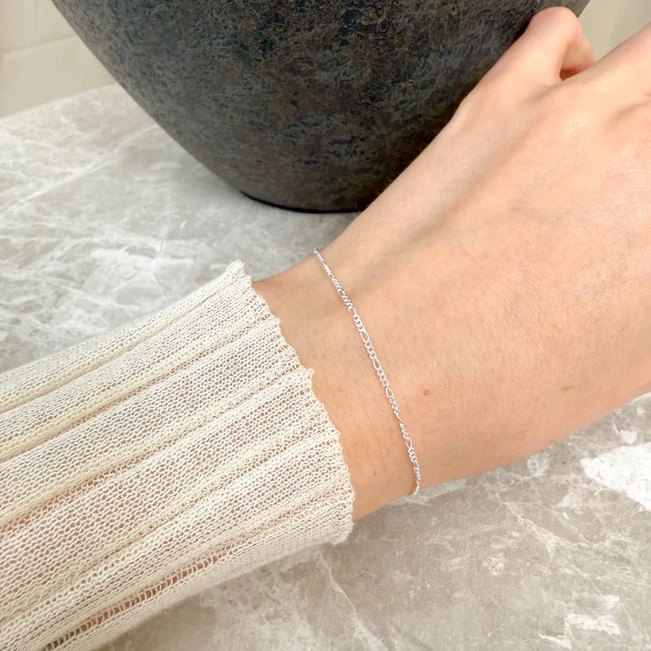 Äkta silverarmband för män