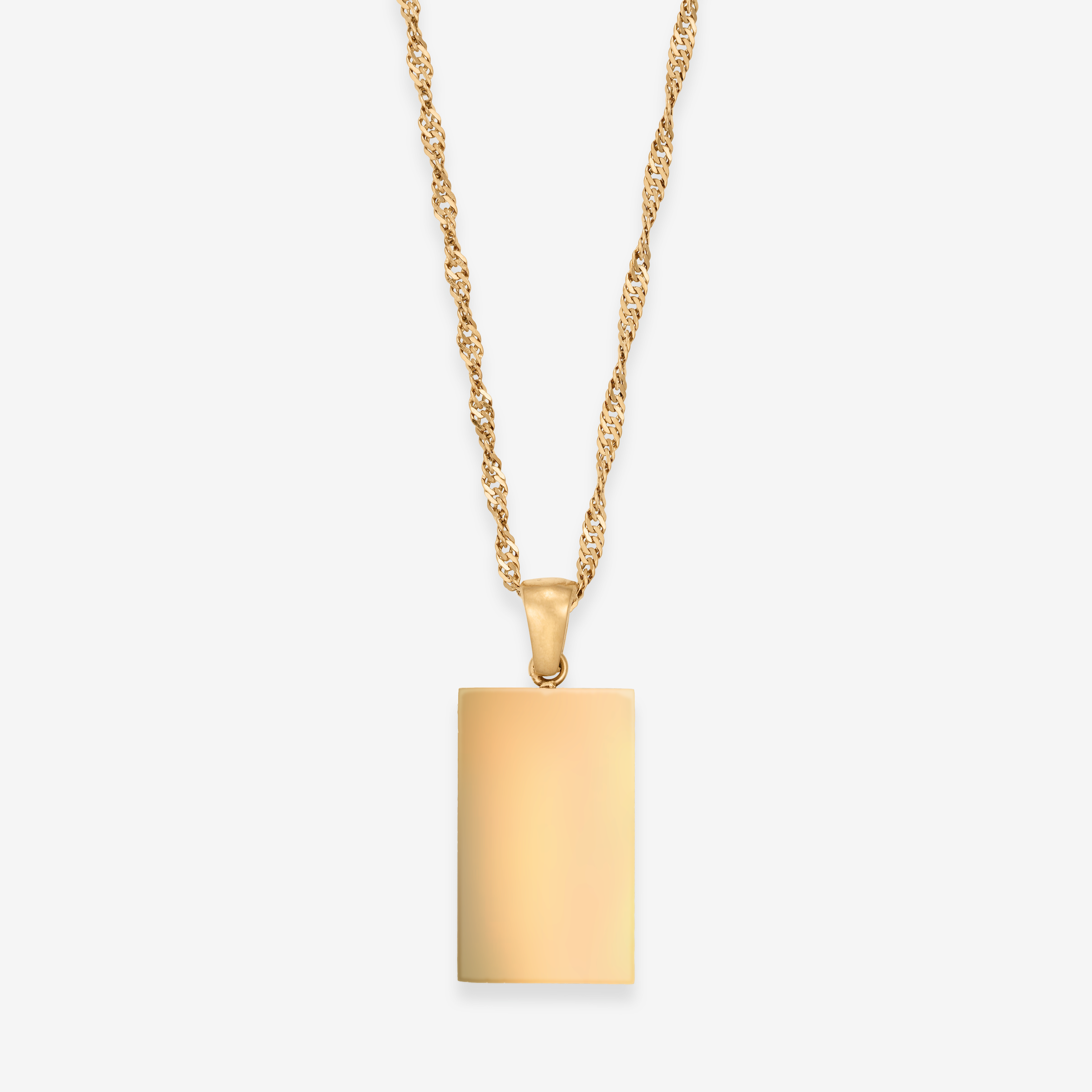 Halsband med graverade initialer