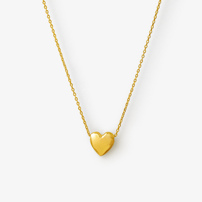 Banket Hjerte Halskæde i guld