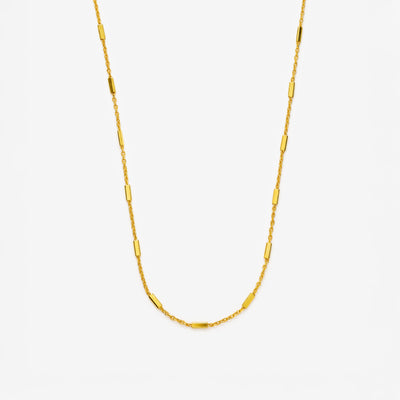Cable Bar Halskæde i guld