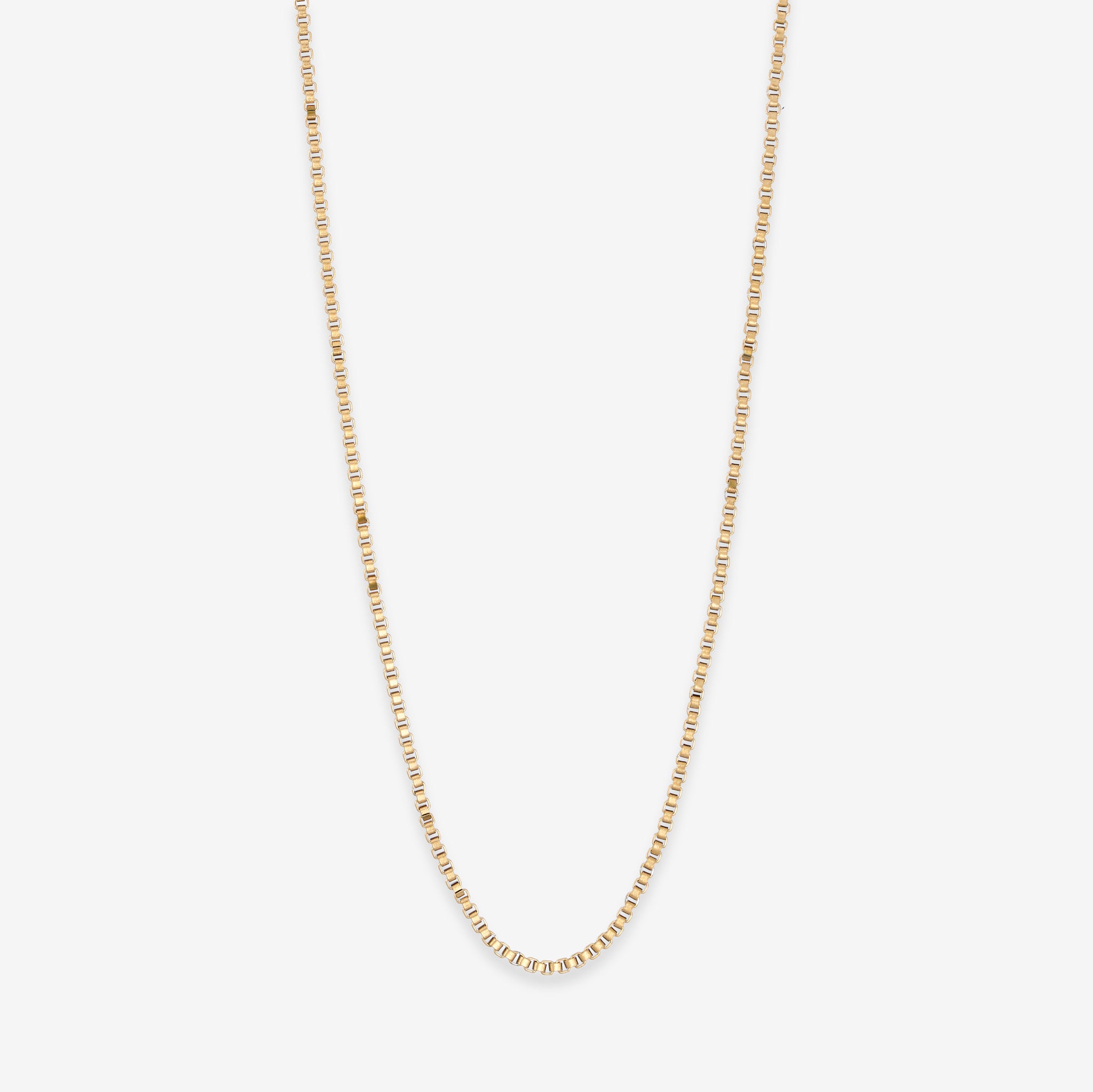 Chain Square Halskæde i guld