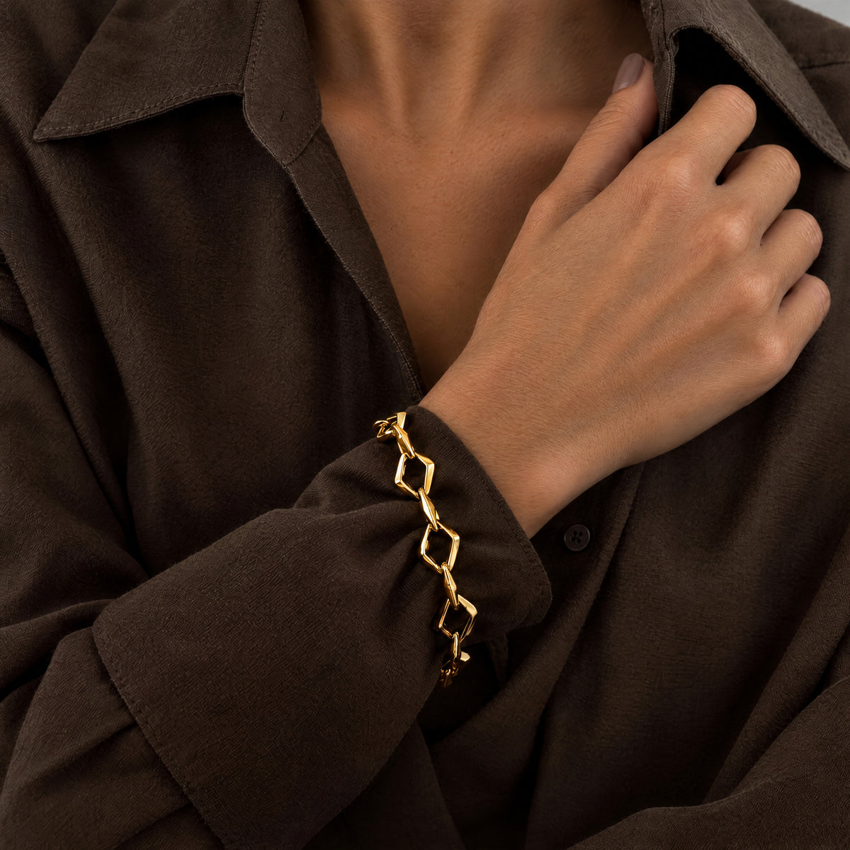Chunky Armband Förgyllt
