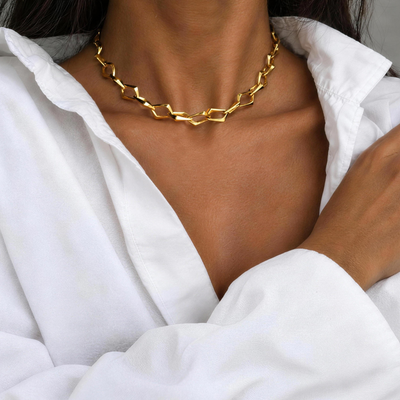 Chunky Halsband Förgyllt
