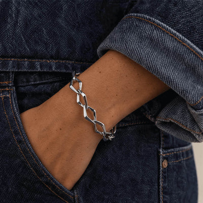Chunky Armband Silverfärgat