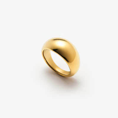 Classic Chunky Ring i guld