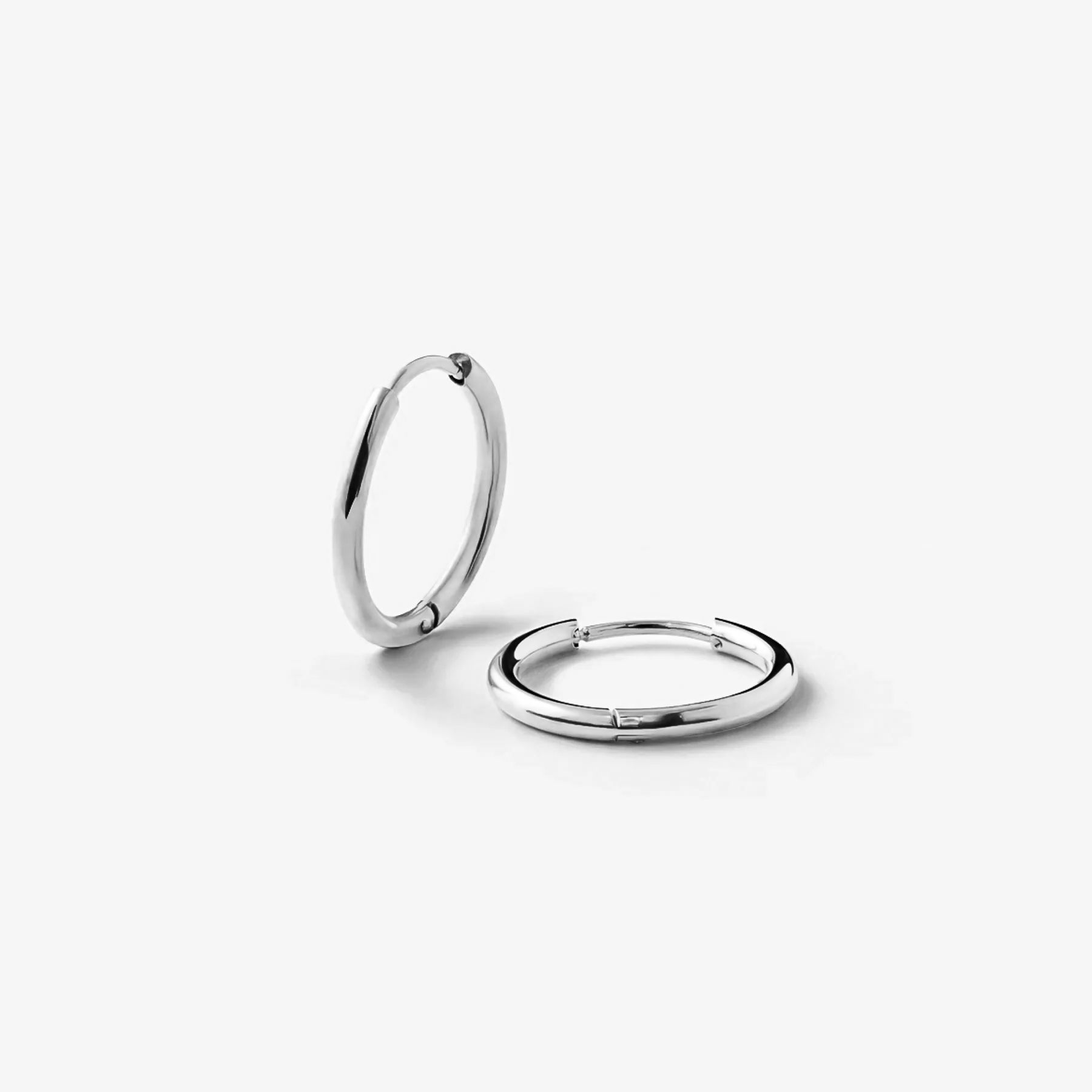 classic hoop 16 mm sølvbelagt