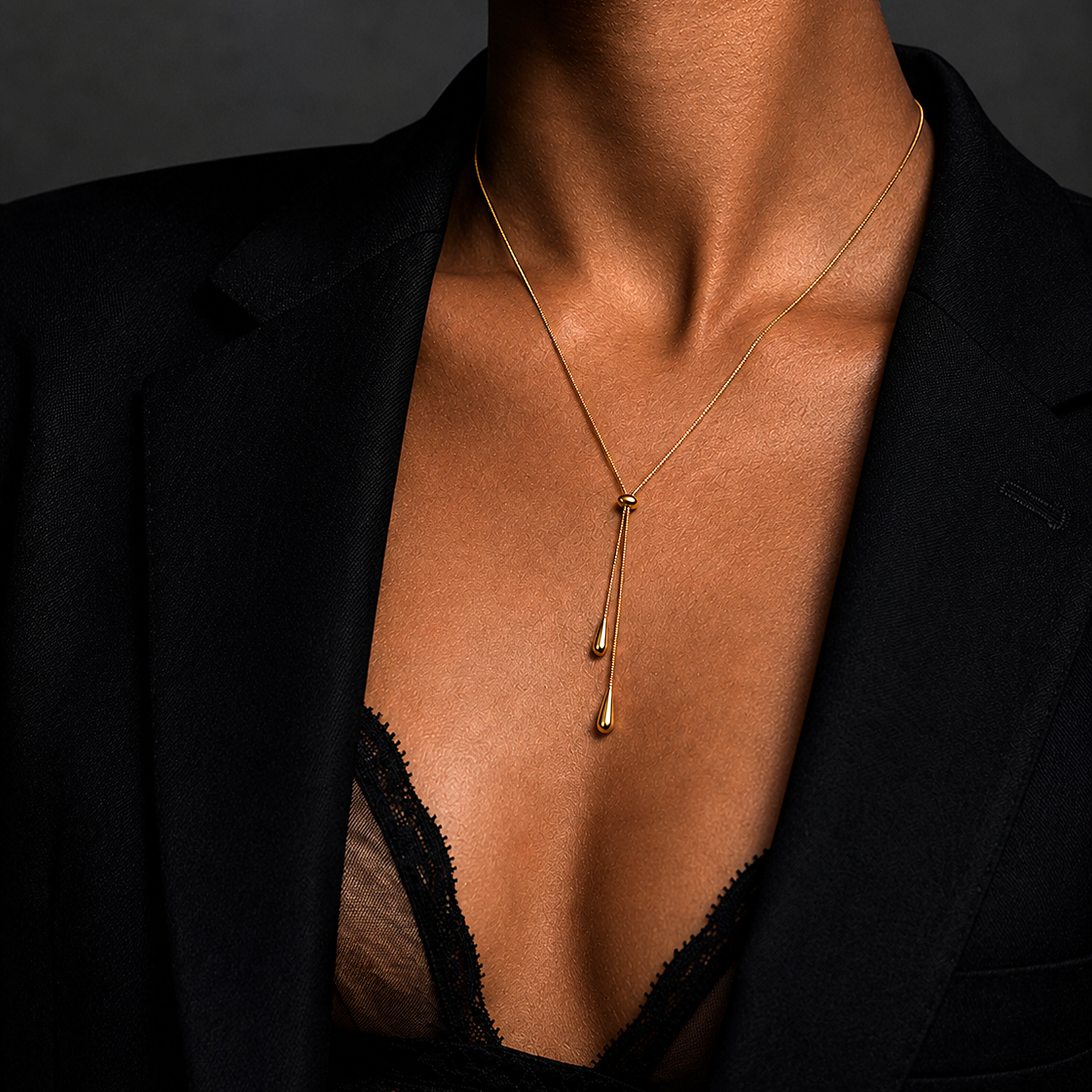 Justerbart Slider Halsband Förgyllt