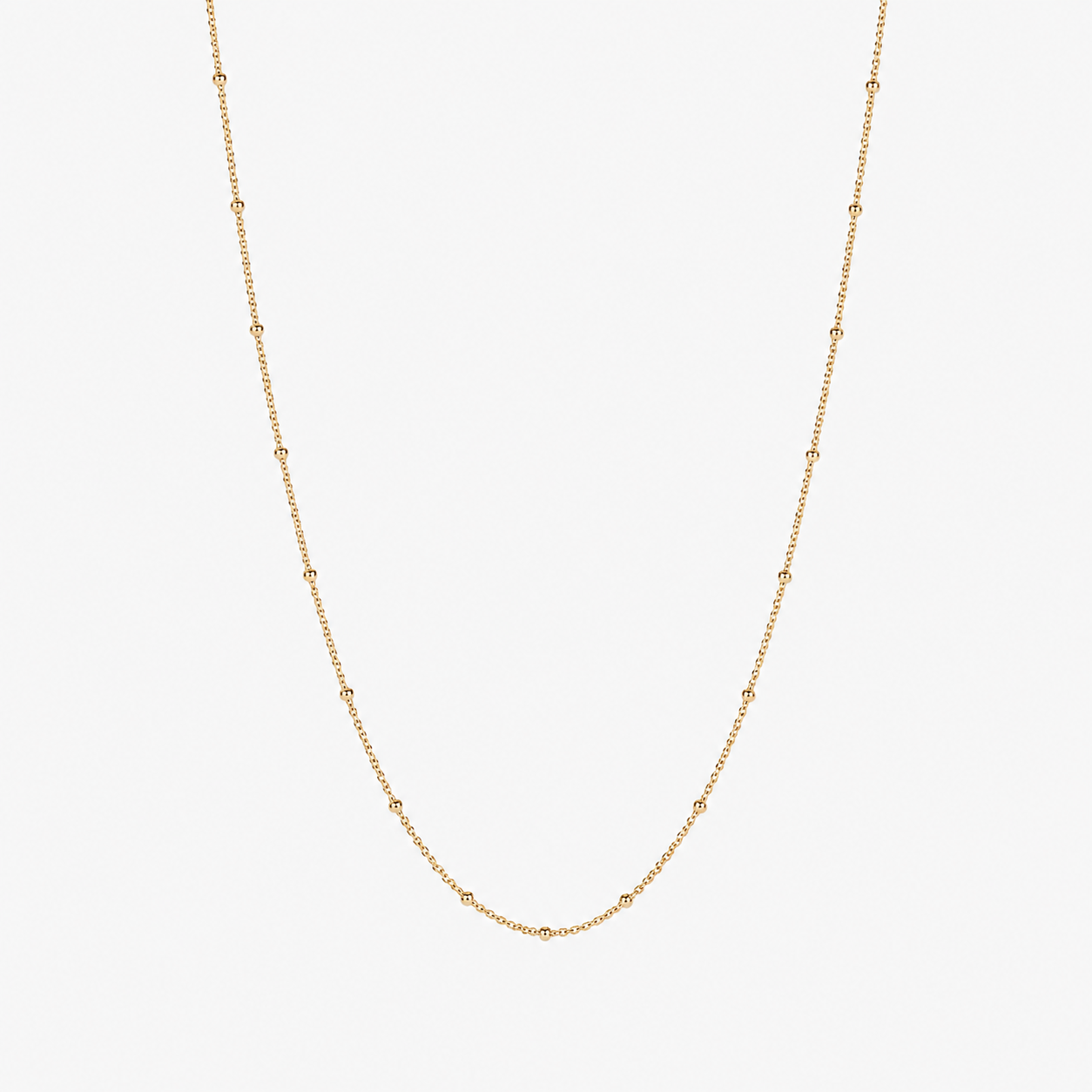 Halsband med färgade prickar, förgyllt
