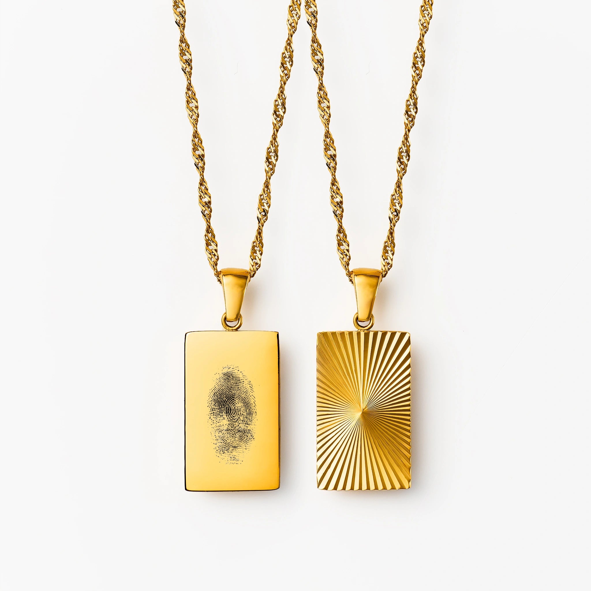 Fingeravtrycksgraverat halsband