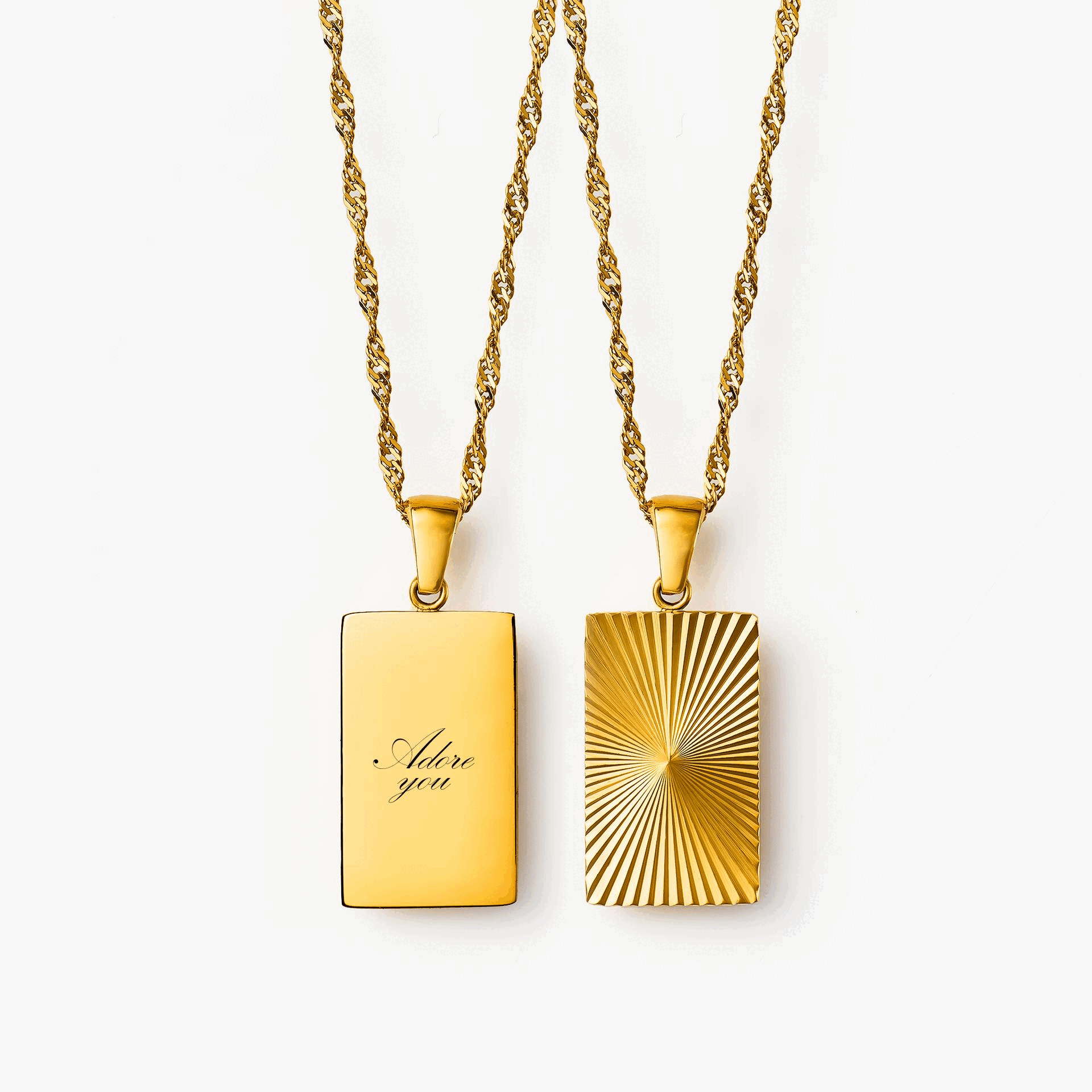 Fingeravtrycksgraverat halsband