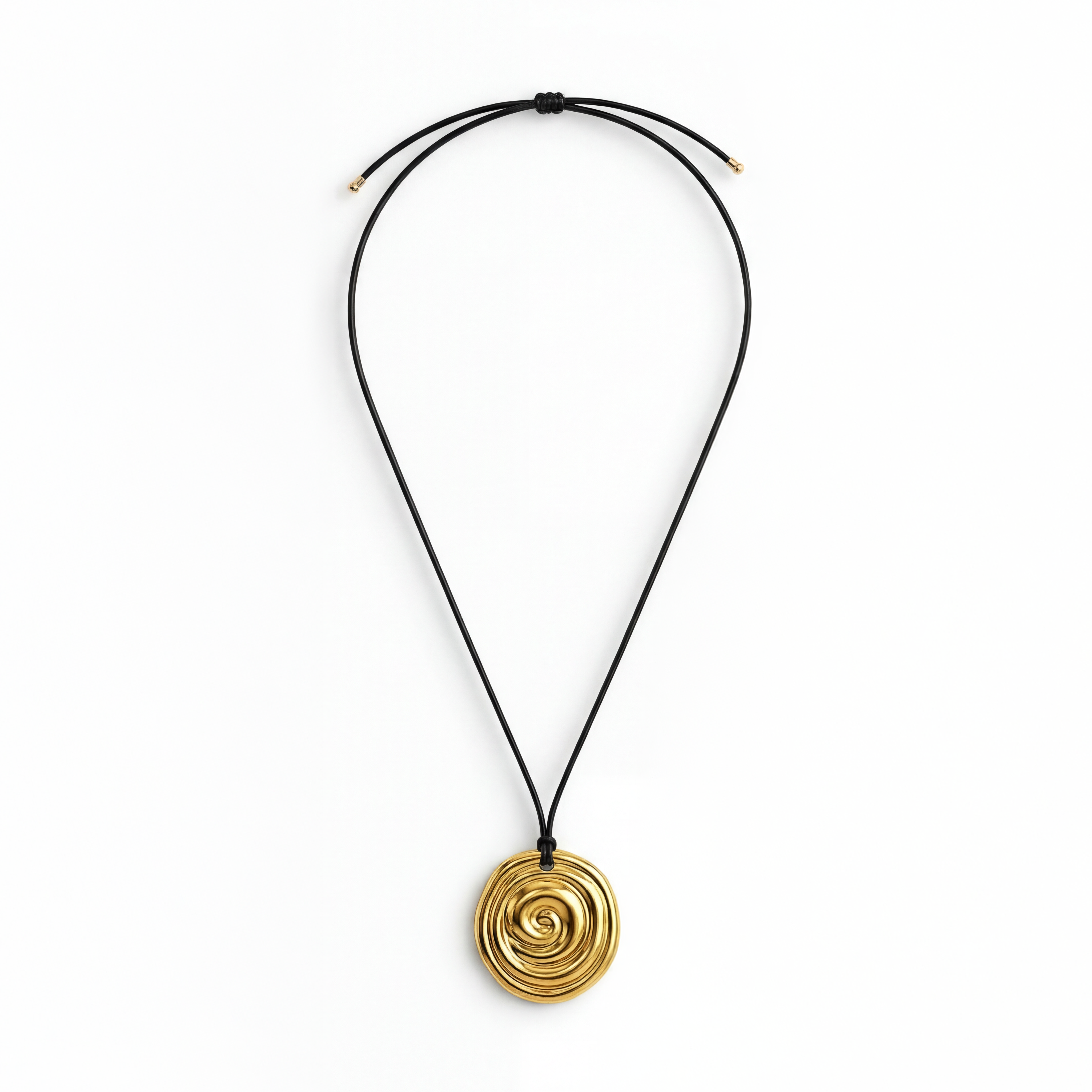 Spiralhalsband Förgyllt