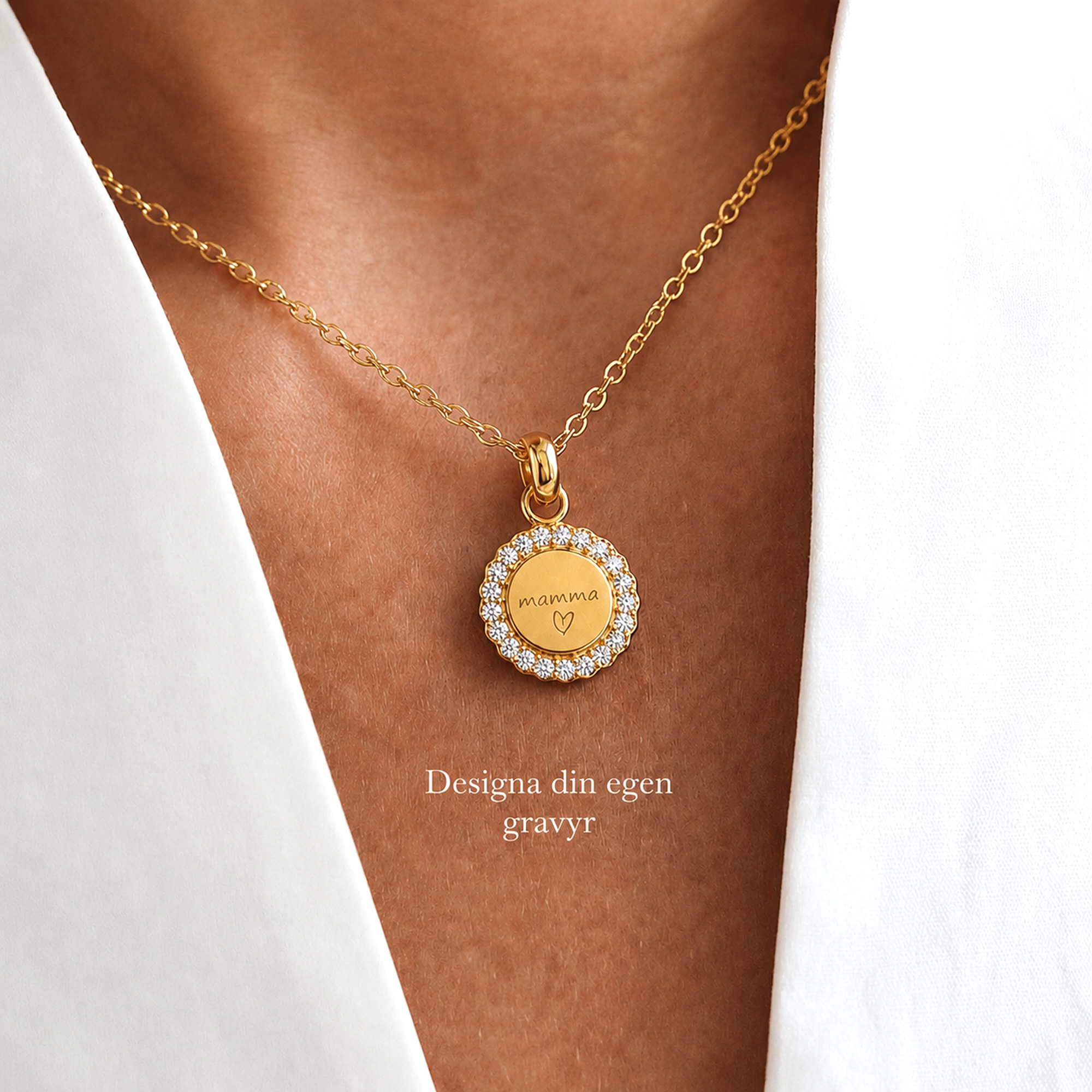 Kristall Halsband till Mamma