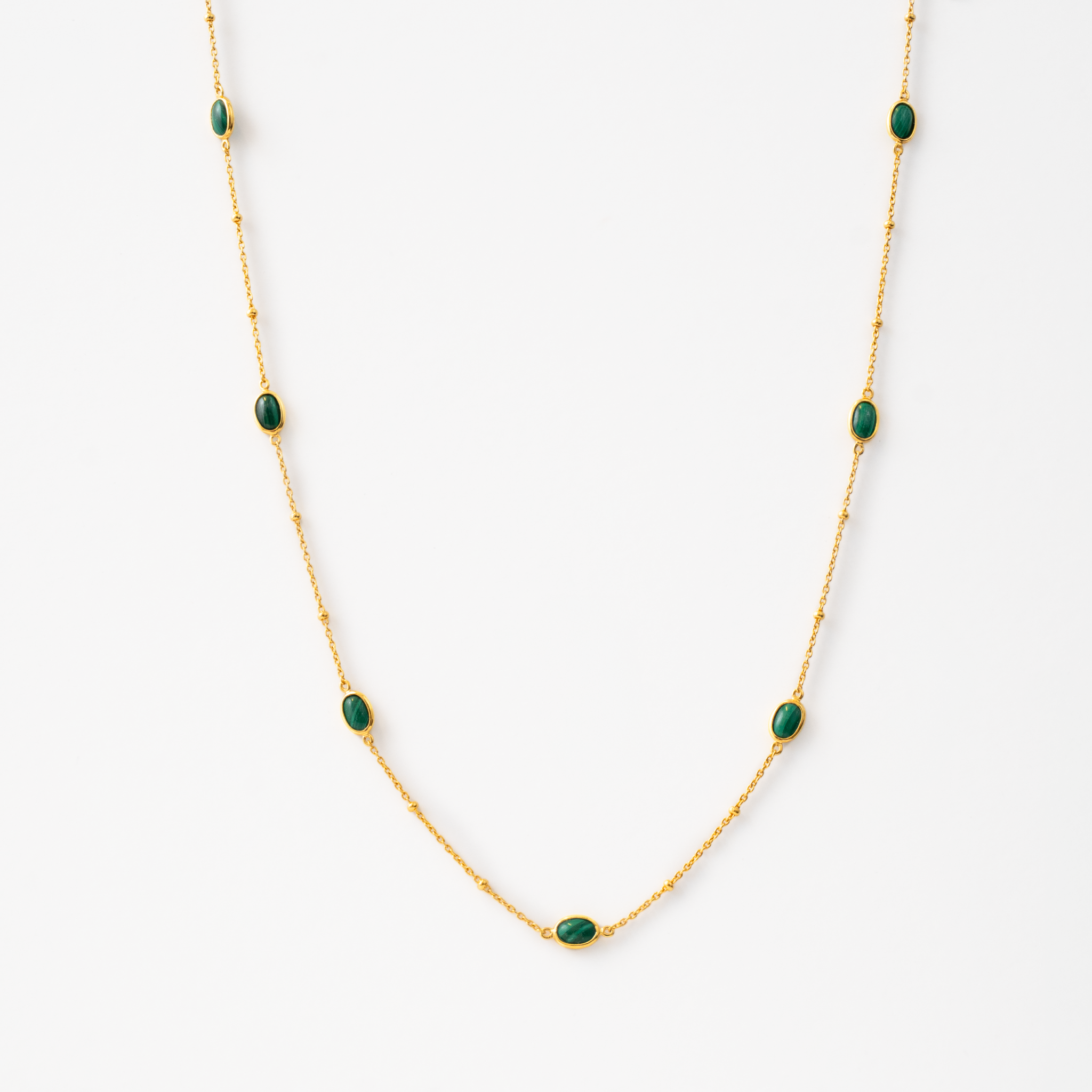 Green Dot Halskæde i guld