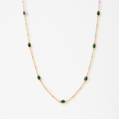 Green Dot Halskæde i guld