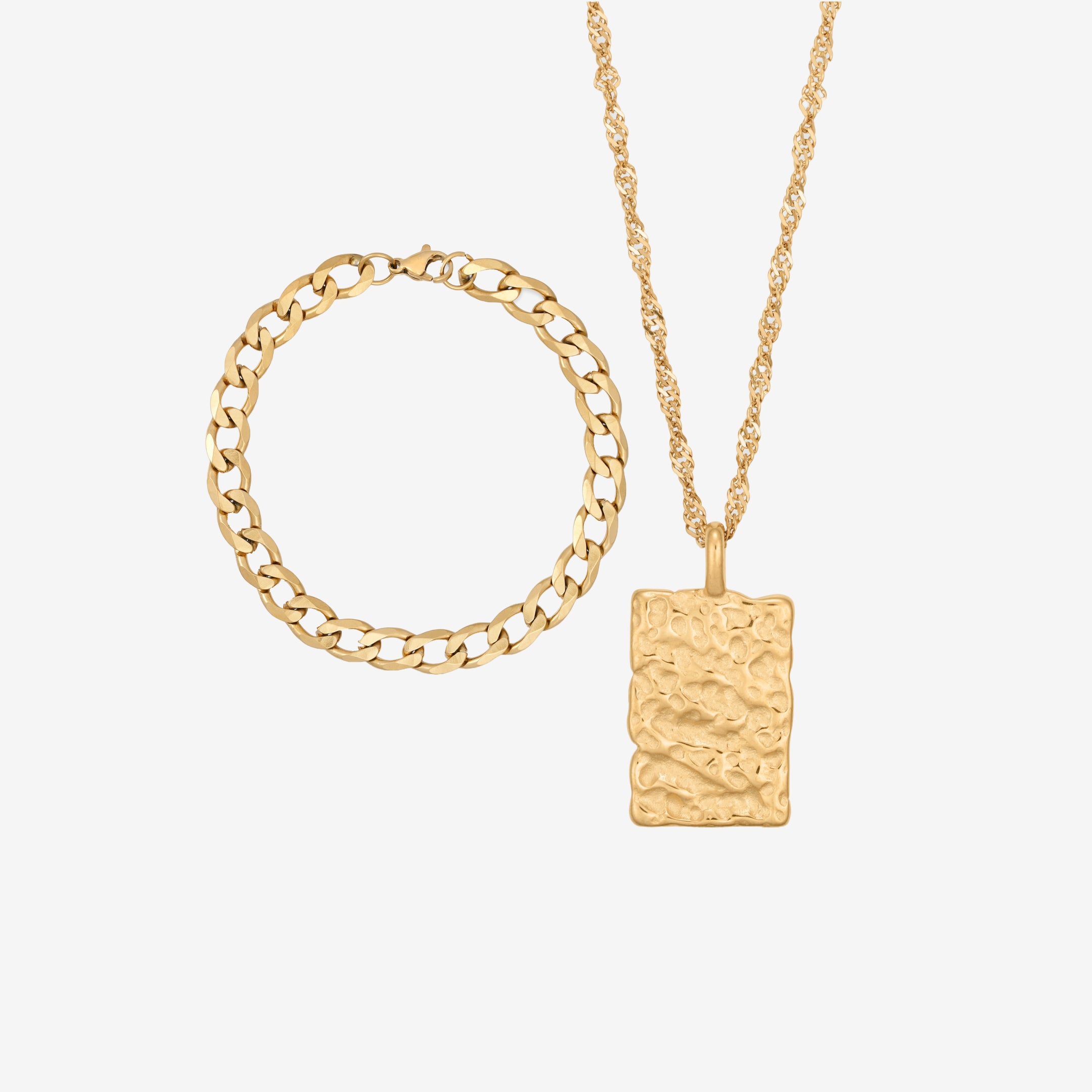 Hamrad rustning: 1 halsband och 1 armband