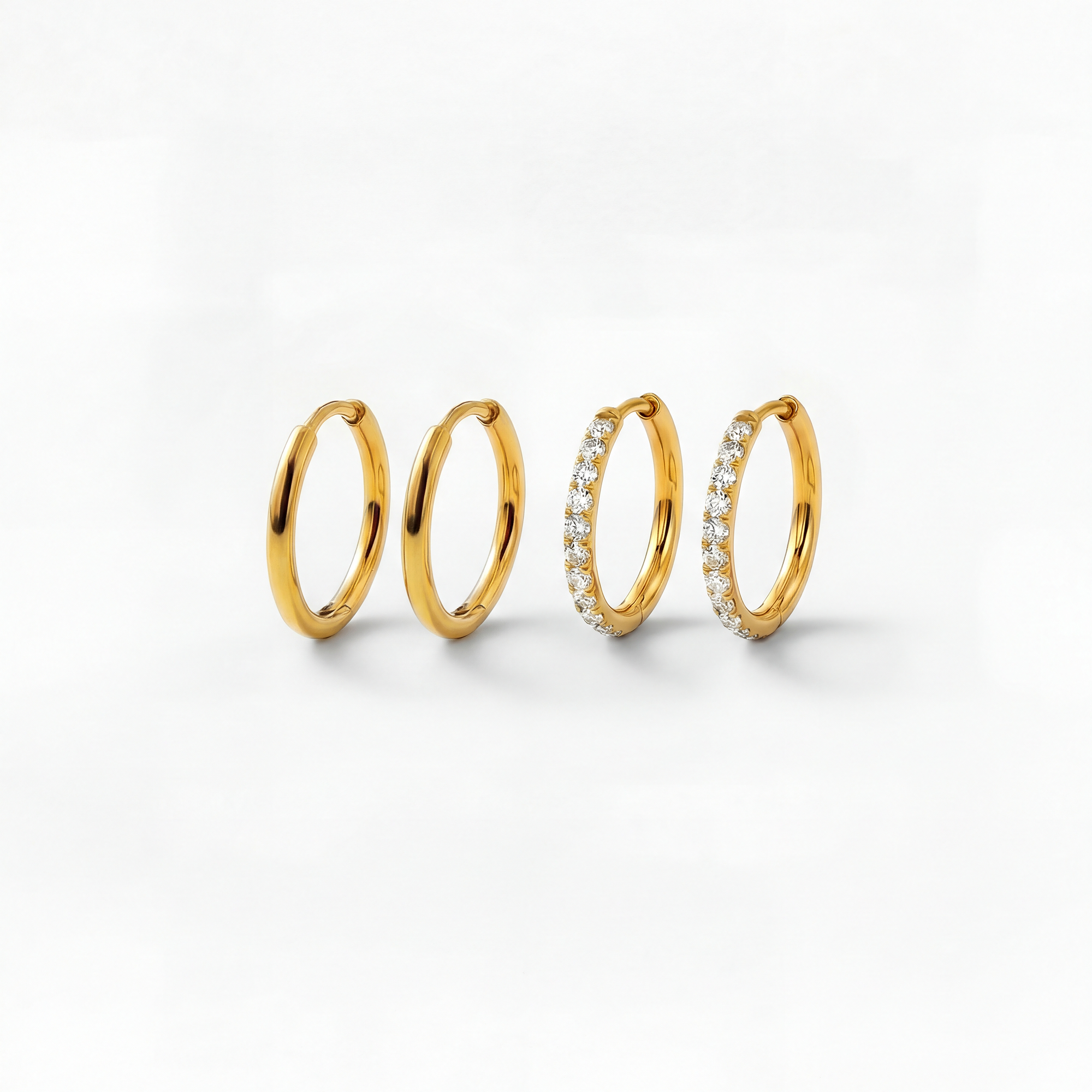 Klassisk kristall dubbelset 14 mm