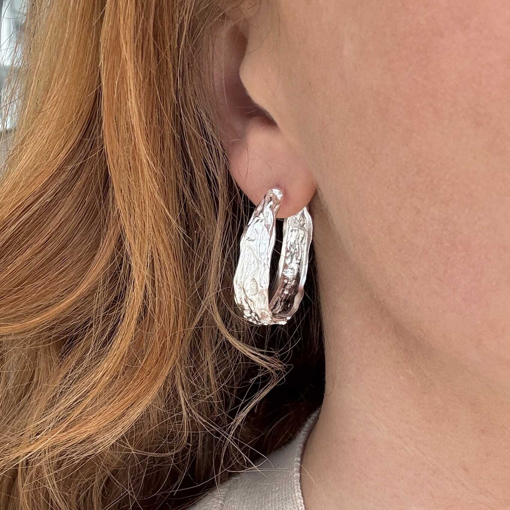 Smält ring 33 mm Silver