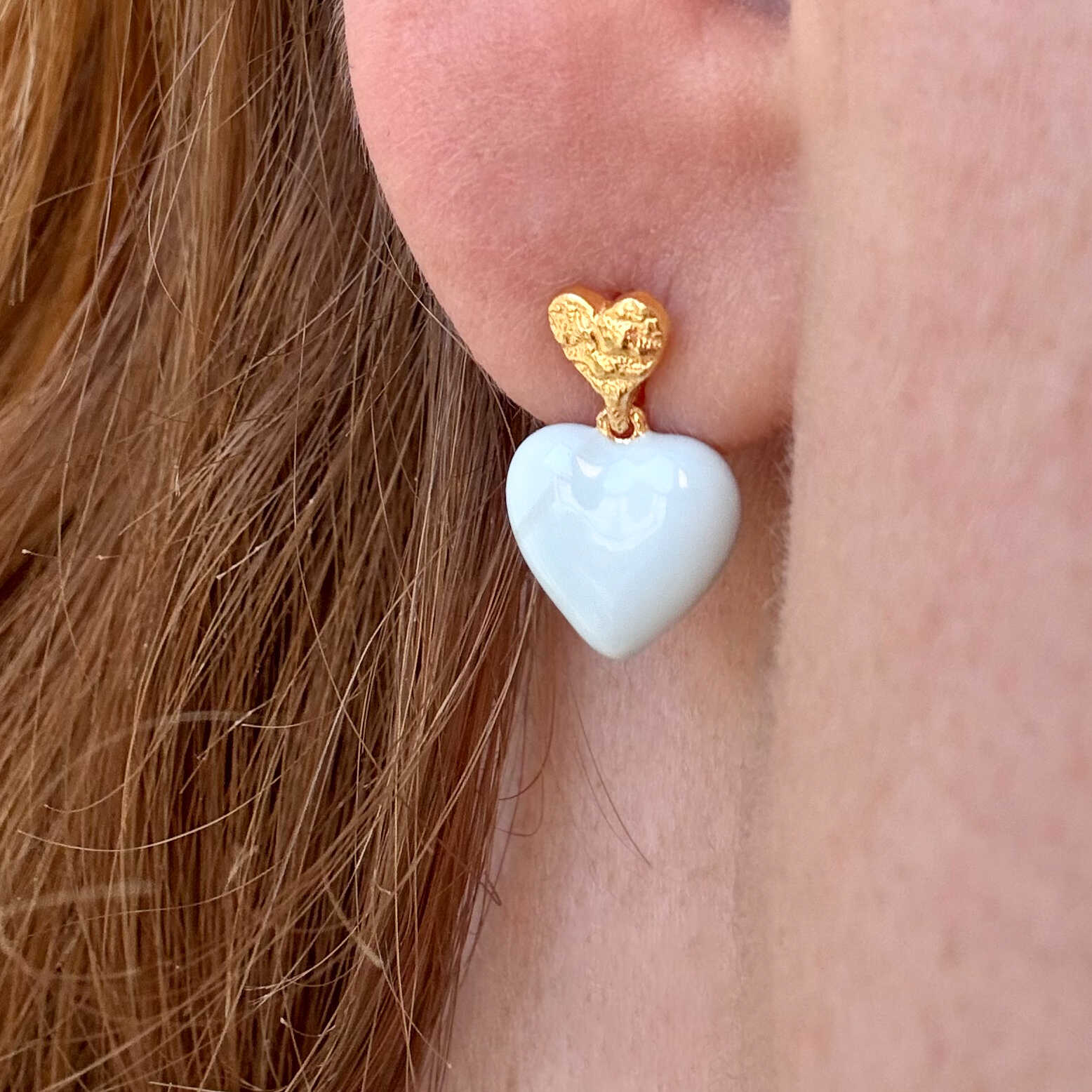 Hjärta Halv Solnedgång