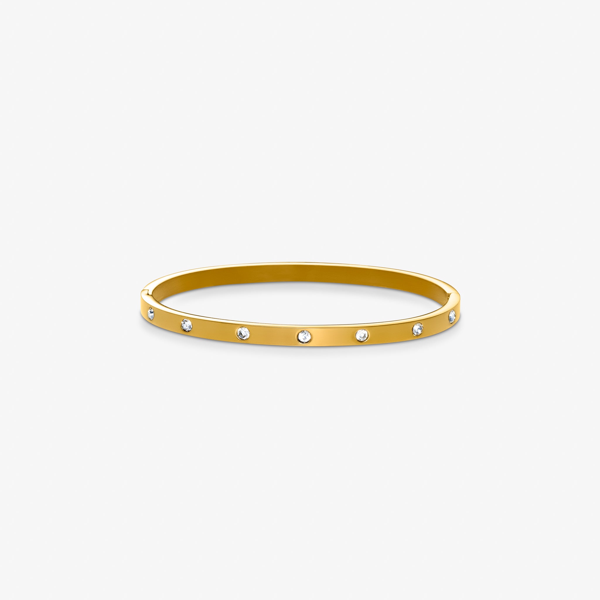Klassiskt Kristallprickarmband Förgyllt