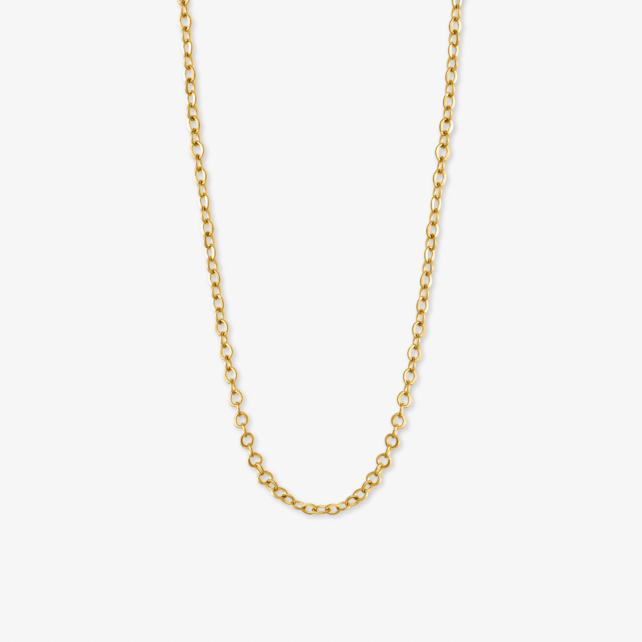 Klassiskt halsband 18K guldpläterat