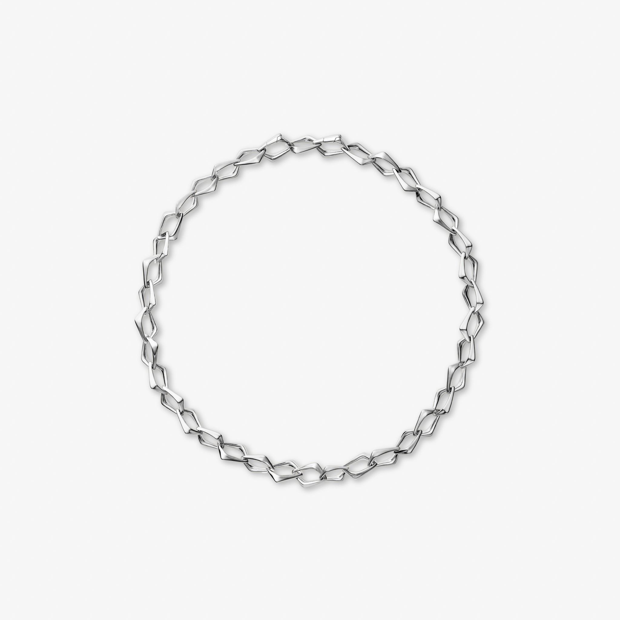 Chunky Halsband Silverpläterad