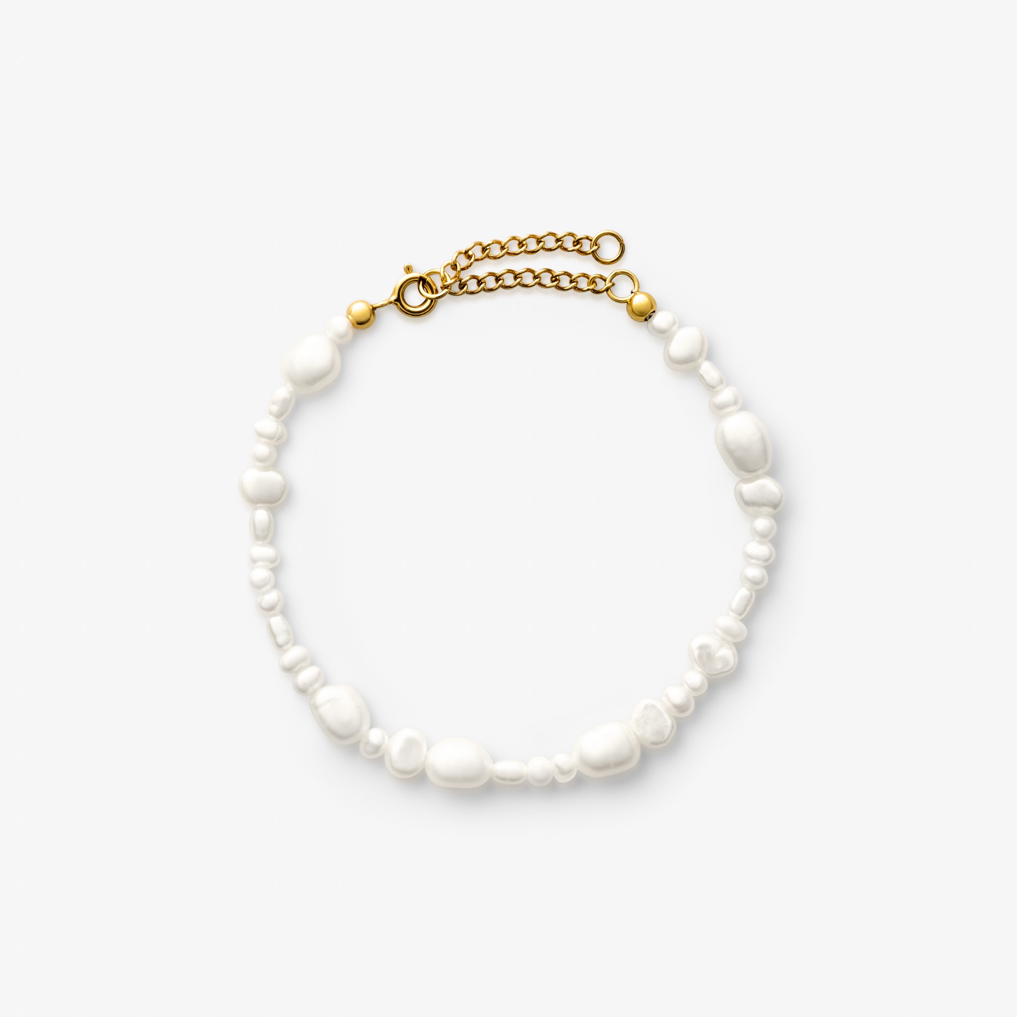 Barok ferskvandsperlearmbånd 15 cm