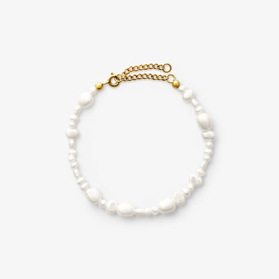 Barok ferskvandsperlearmbånd 15 cm