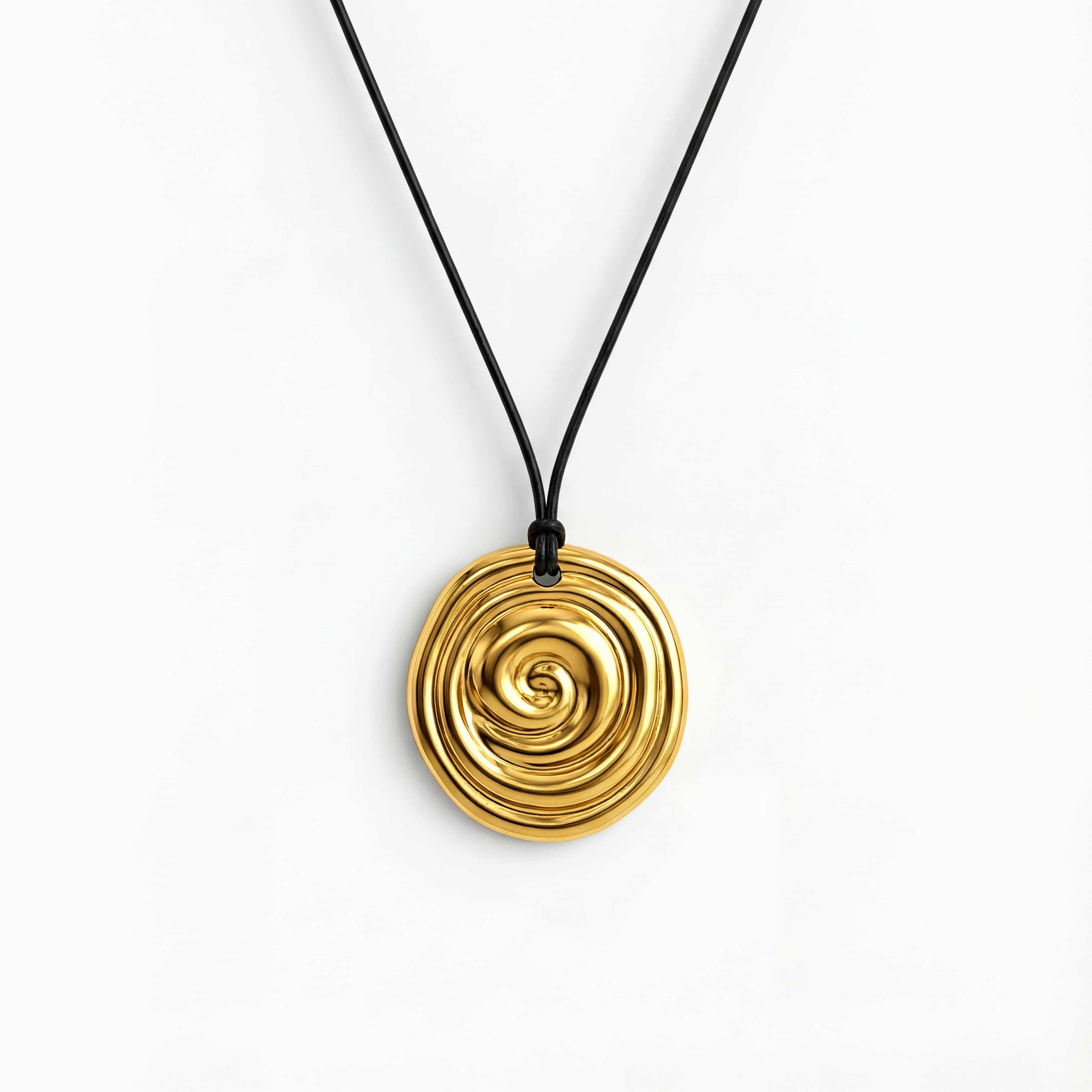 Spiralhalsband Förgyllt