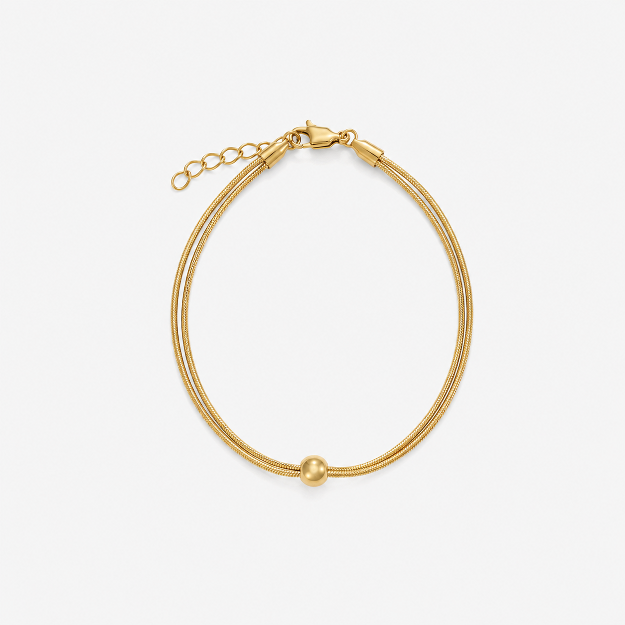 Trinity Crystal Armband Förgyllt