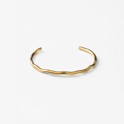 Wave Bangle Armbånd i guld